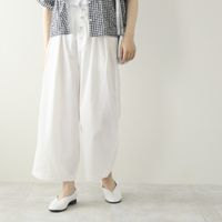 TUTIE./コットンリネンデニムタックパンツ